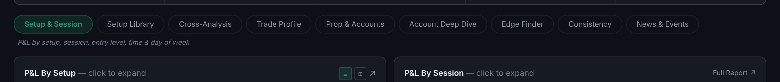 the Edge tab's nine sub-pages